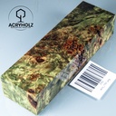 Pappel Maser stabilisiert Griffblock | 145x45x30 | ACRYHOLZ| Messergriff 1761