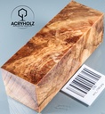 Eschenahorn Maser Griffblock stabilisiert | 120x40x40 | acryholz | 1785