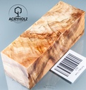 Eschenahorn Maser Griffblock stabilisiert | 120x40x40 | acryholz | 1789