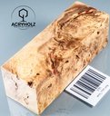 Eschenahorn Maser Griffblock stabilisiert | 120x40x40 | acryholz | 1791