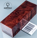 Kastanie Maser Griffblock stabilisiert | 140x40x40 | ACRYHOLZ | Messergriff | 1798