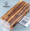 Buche gestockt stabilisiert Drechselholz | 120x40x40 | ACRYHOLZ | 1806