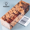 Ahorn Maser Griffblock stabilisiert | 120x40x30 | acryholz | 1808