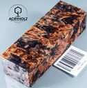 Ahorn Maser Griffblock stabilisiert | 125x40x30 | acryholz | 1809