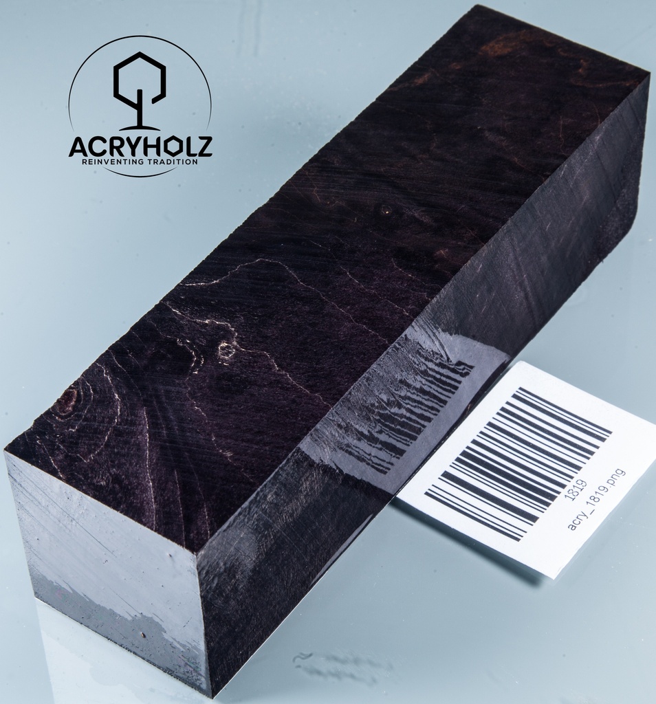 Ahorn Maser stabilisiert Drechselholz | 150x40x40 | ACRYHOLZ | 1819