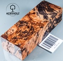 Ahorn Maser stabilisiert Drechselholz | 142x50x35 | ACRYHOLZ | 1821