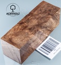 Walnuss Maser Griffblock stabilisiert | 120x40x40 | acryholz | 1832
