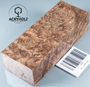 Walnuss Maser Griffblock stabilisiert | 130x50x30 | acryholz | 1835