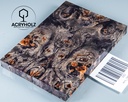 Pappel Griffschalen stabilisiert | 120x40x10| ACRYHOLZ | Messer | Griffholz 1882
