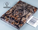 Pappel Griffschalen stabilisiert | 120x40x10| ACRYHOLZ | Messer | Griffholz 1883
