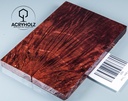 Kastanie Maser stabilisiert | 120x40x10 | acryholz | schalenpaar 1886