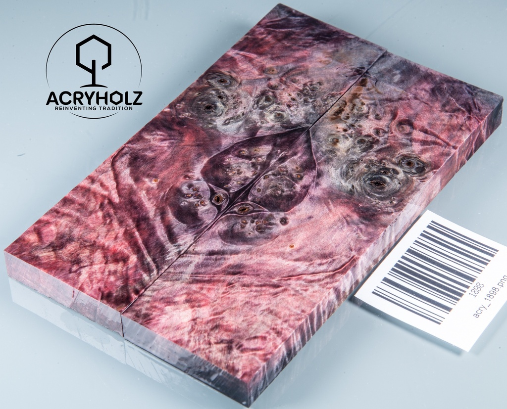 Kastanie Maser stabilisiert | 130x40x10 | acryholz | schalenpaar 1898