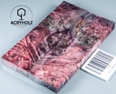 Kastanie Maser stabilisiert | 130x40x10 | acryholz | schalenpaar 1898