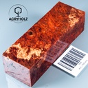 Ahorn Maser stabilisiert Griffblock | 120x40x30| ACRYHOLZ | Messergriff 1926