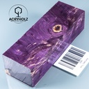 Pappel Maser stabilisiert Griffblock | 120x40x30| ACRYHOLZ | Messergriff 1940