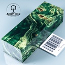 Pappel Maser stabilisiert Griffblock | 120x40x30| ACRYHOLZ | Messergriff 1947