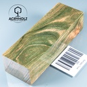 Pappel Maser stabilisiert Griffblock | 120x40x30| ACRYHOLZ | Messergriff 1956