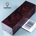 Pappel Maser stabilisiert Griffblock | 120x40x30| ACRYHOLZ | Messergriff 1960