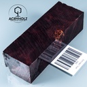 Pappel Maser stabilisiert Griffblock | 120x40x30| ACRYHOLZ | Messergriff 1963