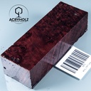 Pappel Maser stabilisiert Griffblock | 120x40x30| ACRYHOLZ | Messergriff 1971