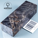 Pappel Maser stabilisiert Griffblock | 120x40x30| ACRYHOLZ | Messergriff 1978