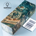 Pappel Maser stabilisiert Griffblock | 120x40x30| ACRYHOLZ | Messergriff 2009