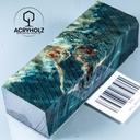 Pappel Maser stabilisiert Griffblock | 120x40x30| ACRYHOLZ | Messergriff 2010