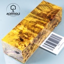 Pappel Maser stabilisiert Griffblock | 120x40x30| ACRYHOLZ | Messergriff 2048