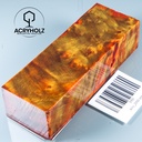 Pappel Maser stabilisiert Griffblock | 120x40x30| ACRYHOLZ | Messergriff 2050