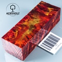 Pappel Maser stabilisiert Griffblock | 120x40x30| ACRYHOLZ | Messergriff 2052