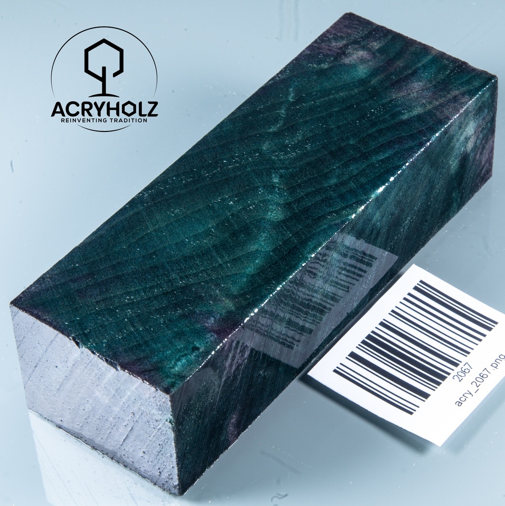 Pappel Maser stabilisiert Griffblock | 120x40x30| ACRYHOLZ | Messergriff 2067