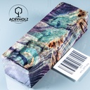 Pappel Maser stabilisiert Griffblock | 120x40x30| ACRYHOLZ | Messergriff 2070