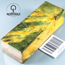 Pappel Maser stabilisiert Griffblock | 120x40x30| ACRYHOLZ | Messergriff 2073