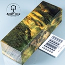 Pappel Maser stabilisiert Griffblock | 120x40x30| ACRYHOLZ | Messergriff 2081