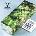 Pappel Maser stabilisiert Griffblock | 120x40x30| ACRYHOLZ | Messergriff 2084