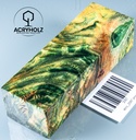 Pappel Maser stabilisiert Griffblock | 120x40x30| ACRYHOLZ | Messergriff 2087