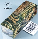 Pappel Maser stabilisiert Griffblock | 120x40x30| ACRYHOLZ | Messergriff 2093