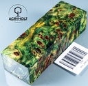 Pappel Maser stabilisiert Griffblock | 120x40x30| ACRYHOLZ | Messergriff 2094