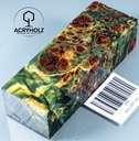 Pappel Maser stabilisiert Griffblock | 120x40x30| ACRYHOLZ | Messergriff 2097