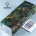 Pappel Maser stabilisiert Griffblock | 120x40x30| ACRYHOLZ | Messergriff 2098