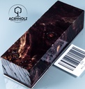 Pappel Maser stabilisiert Griffblock | 120x40x30| ACRYHOLZ | Messergriff 2101