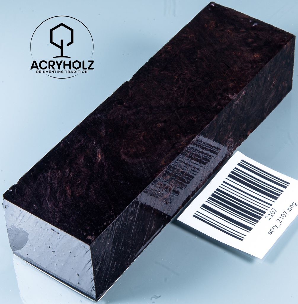 Radica di Acero Stabilizzato Blocco per Manico | 130x38x28 | ACRYHOLZ | Manico per Coltello 2107