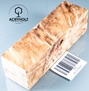 Kastanie Maser Griffblock stabilisiert | 140x40x40 | ACRYHOLZ | Messergriff | 2108
