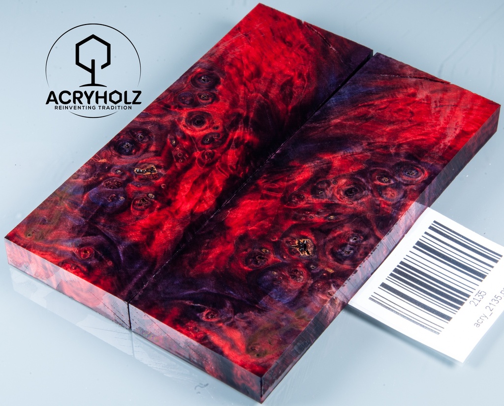 Kastanie Maser stabilisiert | 120x40x10 | acryholz | schalenpaar 2135