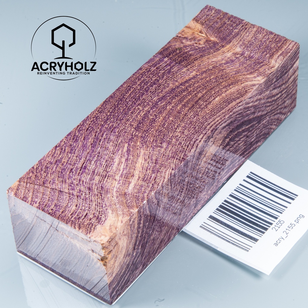 Ash Burl Handle Block Stabilized | 120x40x30 | acryholz | 2155
