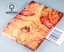 Poplar Handle Scales Stabilized | 130x45x10 | ACRYHOLZ | Knife | Handle Wood 2192
