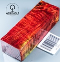 Bloc de manche en loupe de marronnier stabilisé | 120x40x30 | ACRYHOLZ | Manche de couteau | 2221