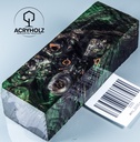 Blocco per manico in radica di castagno stabilizzata | 120x40x30 | ACRYHOLZ | Manico per coltello | 2233