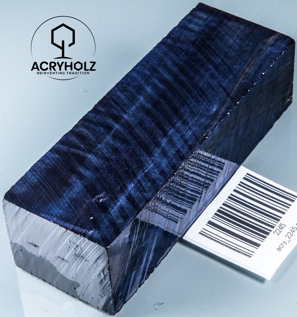 Bloque de mango de madera de castaño burl estabilizada | 120x40x30 | ACRYHOLZ | Mango para cuchillo | 2245