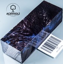 Blocco per manico in radica di castagno stabilizzata | 120x40x30 | ACRYHOLZ | Manico per coltello | 2247
